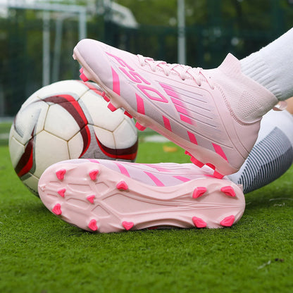 Nouvelles chaussures de football pour hommes, antidérapantes, à la cheville, chaussures de sport TF/FG, chaussures de football professionnelles pour garçons, baskets unisexes confortables