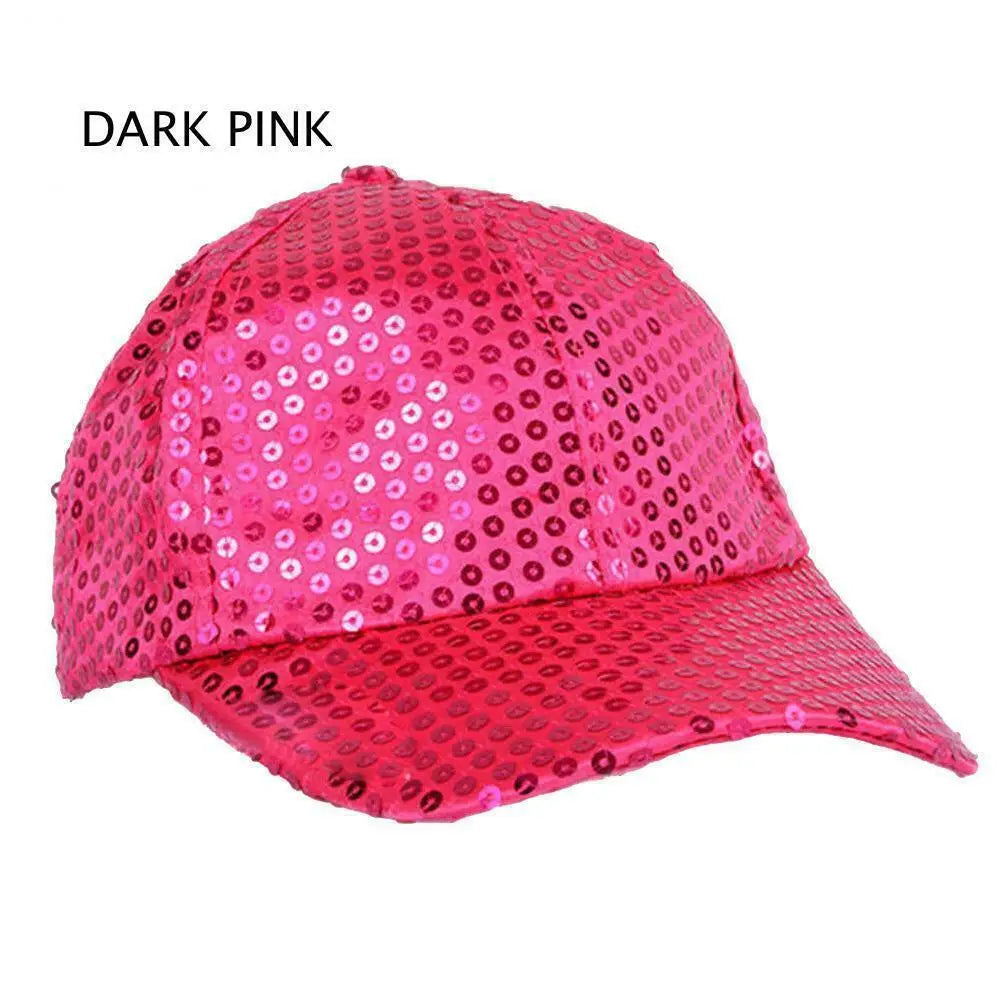 Fashion Baseball Caps Women Girl Ponytail Cap Sequins Shiny Messy Bun Snapback Hat Sun Caps Gorra Casual Ponytail Baseball Caps