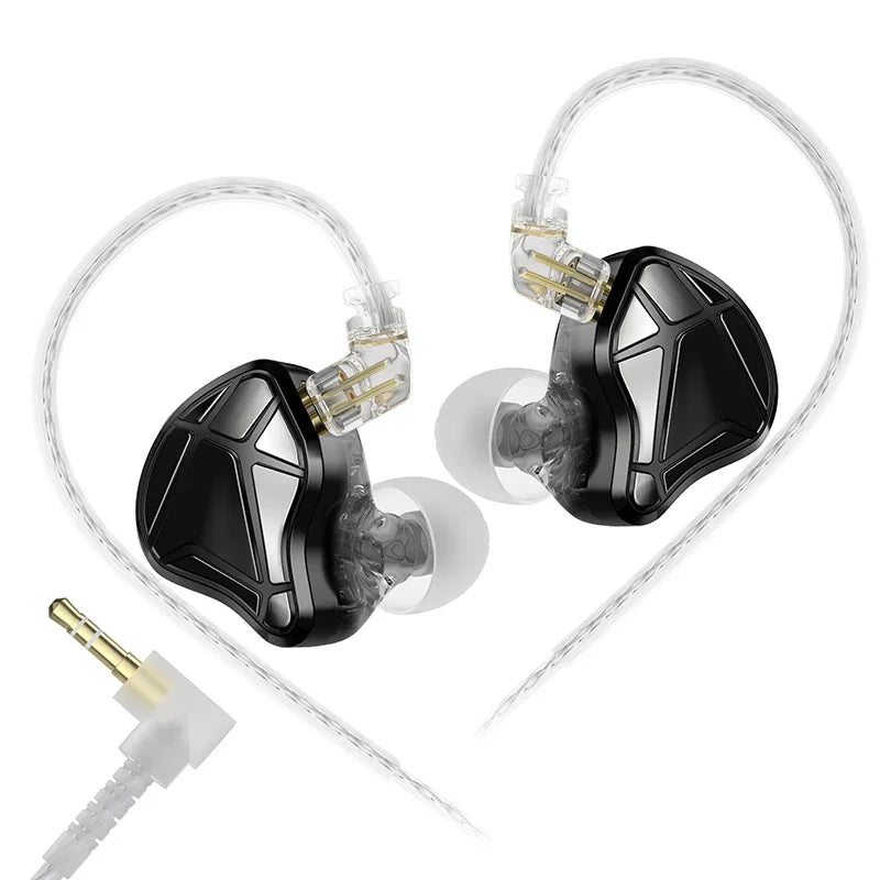 KZ Axas Gaming Earbuds Wired IEM HiFi Bass Headphones with Microphone, FPS Gaming Earphones, KZ Axas In-Ear Monitor Earbuds for PC Mobile & Console Gaming
