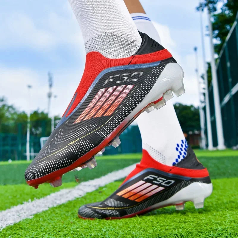 Chaussures de football pour hommes, crampons pour terrain synthétique, antidérapantes, résistantes à l'usure, respirantes, légères, pour entraînement sur gazon artificiel en extérieur.