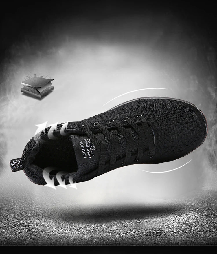 Zapatillas de running para hombre, transpirables, ligeras y cómodas, calzado casual masculino, tenis outdoor slip-on para caminar
