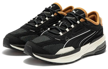 Baskets Puma Extent Nitro Heritage Jet Black Brown, couleur blanc pâle, 385556-01.