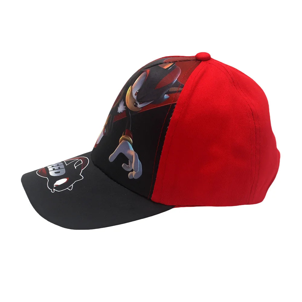 Última novedad: gorra de béisbol infantil ajustable de 48-54 cm con estampado Sonic, colas de anime, Knuckles, sombrero de sol Shadow, erizo azul, gorra para bebé para actividades al aire libre, regalo