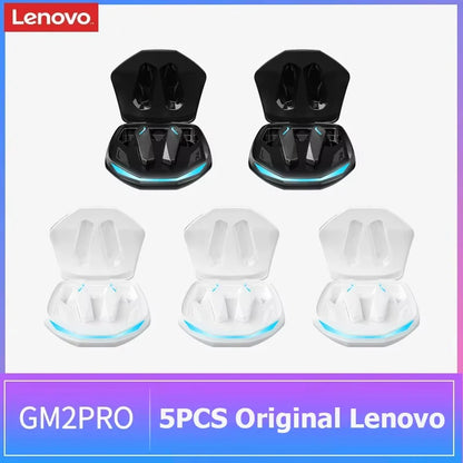 Auricolari wireless Lenovo GM2 Pro TWS Bluetooth 5.3 – Auricolari HD con controllo touch e microfono, cuffie sportive impermeabili