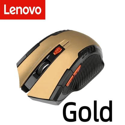 Lenovo 2.4G Wireless Mouse 1600DPI Optical Mouse Gamer for Computer Wireless Mice with USB Receiver for PC Laptop Accessories