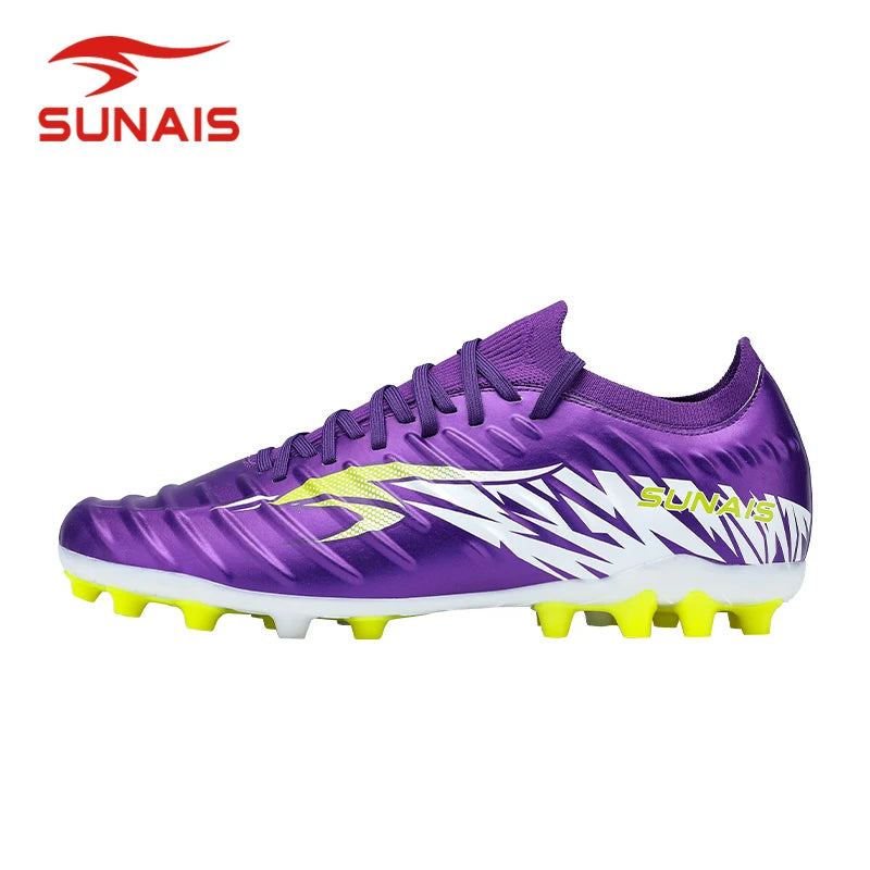 SUNAIS Chaussures de football pour hommes, entraînement sur gazon artificiel, antidérapantes, chaussures de football pour jeunes, chaussures d'entraînement sportif AG 835315