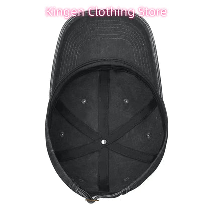 Unisex Chicken Jockey Lava Chicken Print Steves Hat Fashion Distressed Washed Baseball Cap Adjustable