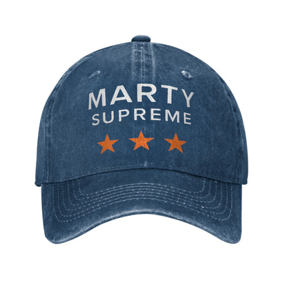 Marty Supreme Movie Print Cap for Men Women Cotton  Trucker Hat Daily Wear Baseball Cap Adjustable