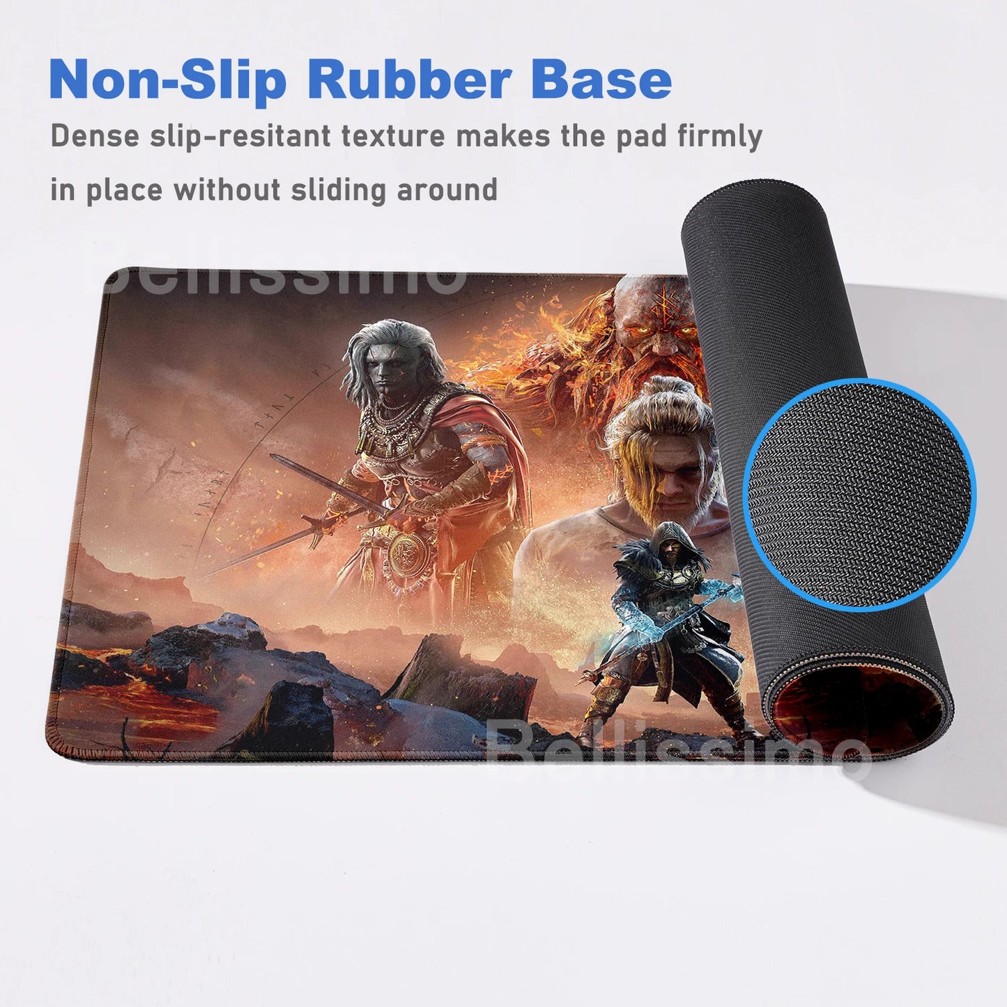 Xxl Mouse Pad God of War Desk Mat Gaming Accessories Keyboard Computer Mousepad Gamer Large Pc Cabinet Office Table Carpet Rug