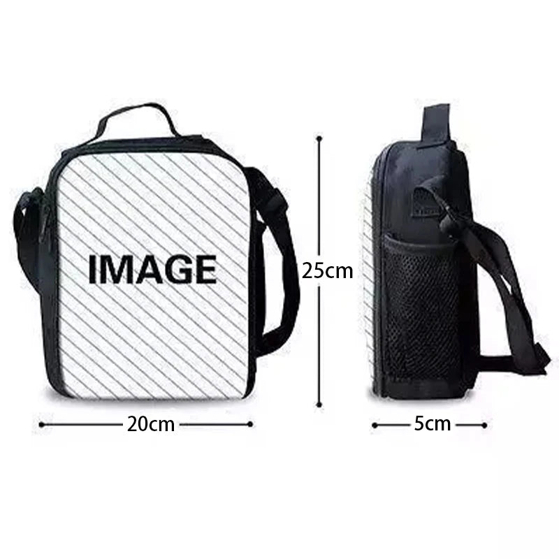 Child Insulated Large Capacity Hot Game F-FortniteS Bag for Boy Girl Student Outdoor Picnic Resuable Thermal Cooler Lunch Box