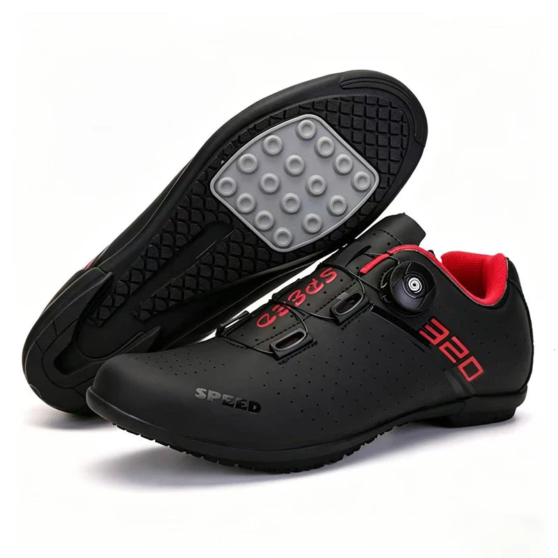 Sapatilhas de ciclismo MTB novas para homem, sapatilhas desportivas de ciclismo com sistema de bloqueio automático, estrada e velocidade, sapatilhas de ciclismo para mulher compatíveis com cleats SPD