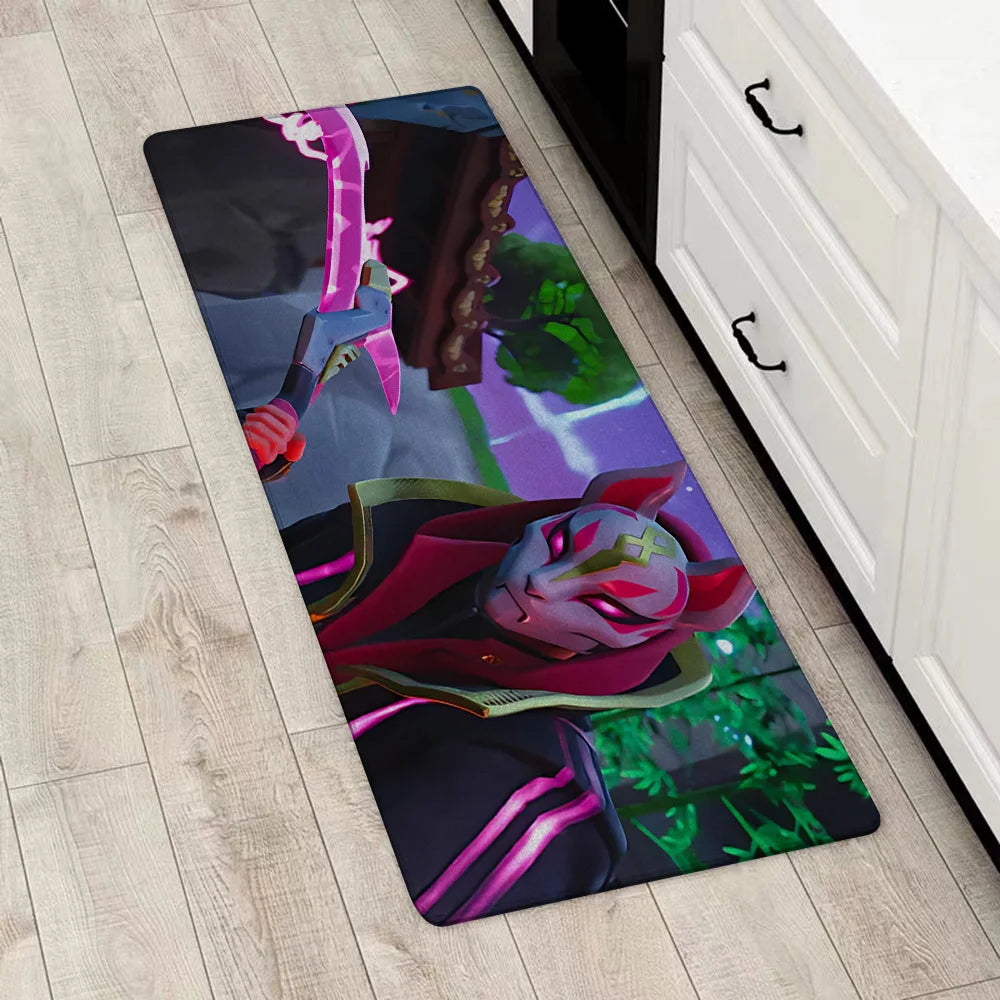Game Fortnites Entrance Front Door Doormat Non-slip Kitchen Rug Living Room Rugs Balcony Bathroom Foot Mat Floor Mats Carpet
