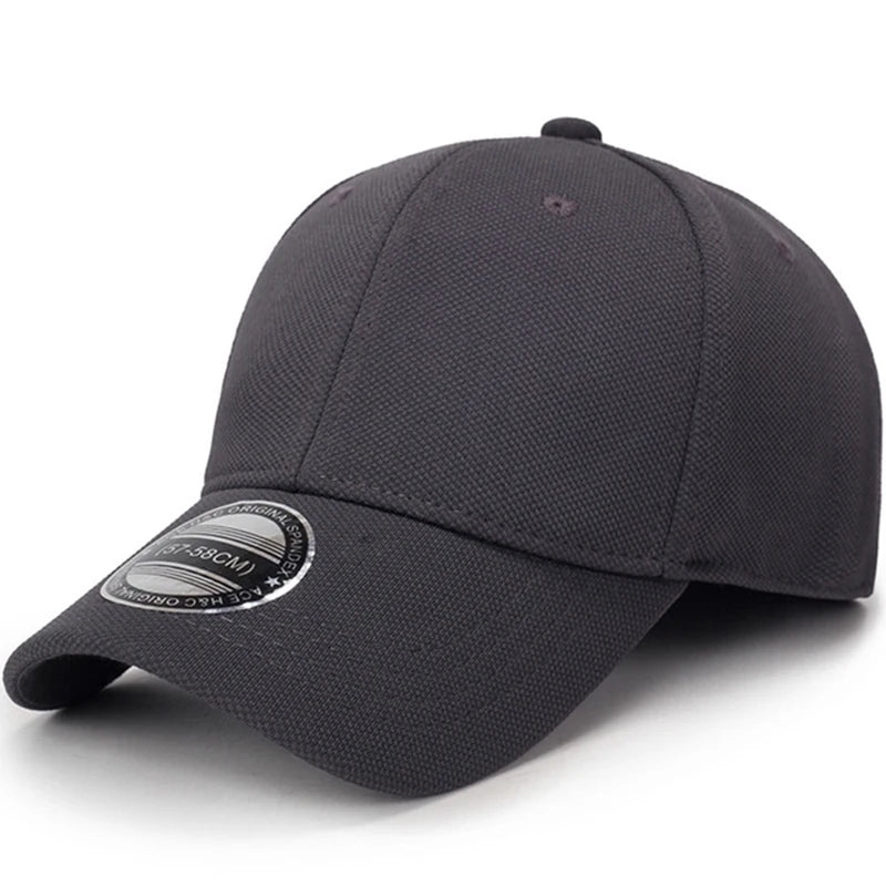 Tætsiddende, helt lukket baseballkasket til mænd og kvinder, elastisk, hiphop-kasketter, hatte, pasform, skygge, snapback, blank, ensfarvet, udendørs, sport, ny, stretch