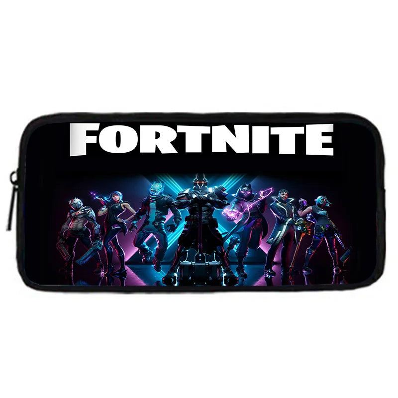 Mochila Escolar Infantil Hot Game com Lancheiras, Design-F-FortniteS, Estojos para Lápis, Mochilas Escolares para Rapazes e Raparigas, Melhor Presente