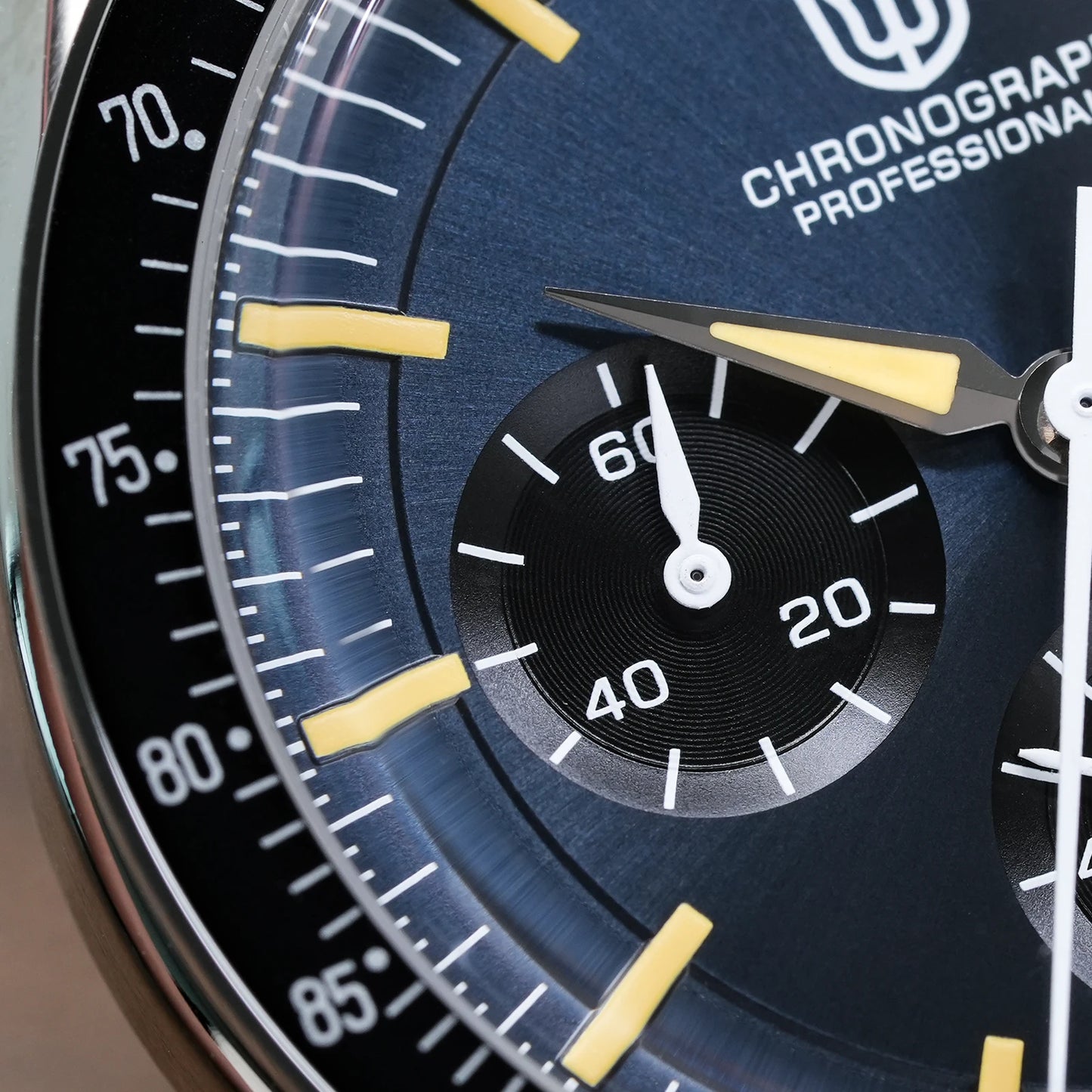 Watchdives WD1863 Watch VK63 Quartz Chronograph Movement Bubble Sapphire Crystal 100m Waterproof Luminous 39mm Vintage Watches