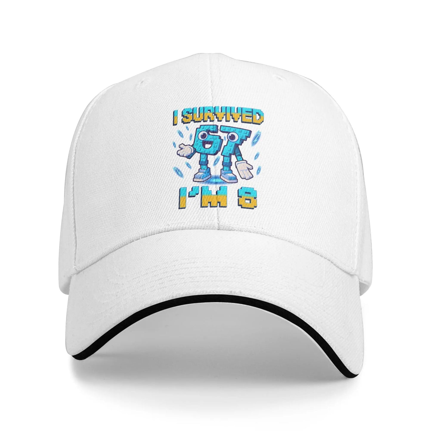 Unisex 8th Birthday I'm 8 Year Old Six Seven Bruh 6 7 Brainrot Meme Hat  Sun Baseball Caps New Baseball Cap Sunscreen Hats