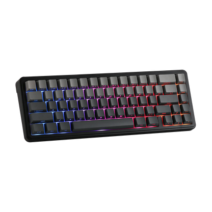 Teclado mecánico EPOMAKER x AULA F65 con distribución 65%, hot-swap, montaje gasket y conexión con cable/Bluetooth/inalámbrica 2.4G para Mac/Win