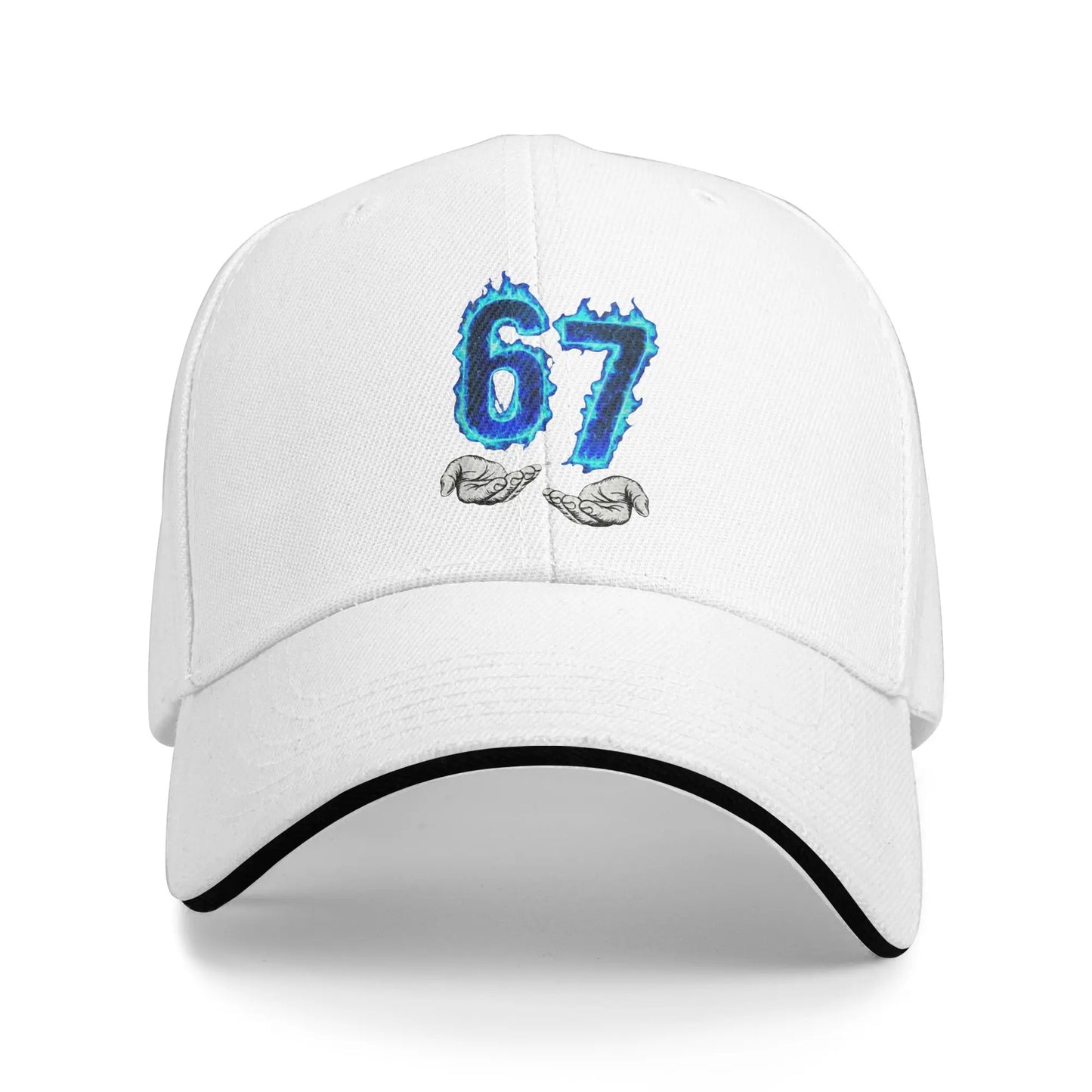 6 7 Meme Six Seven 67 Hands Meme Sun Baseball Cap Summer Unisex Men Logo Trucker Hat Sunscreen Stylish Tennis Skate Snapback Cap