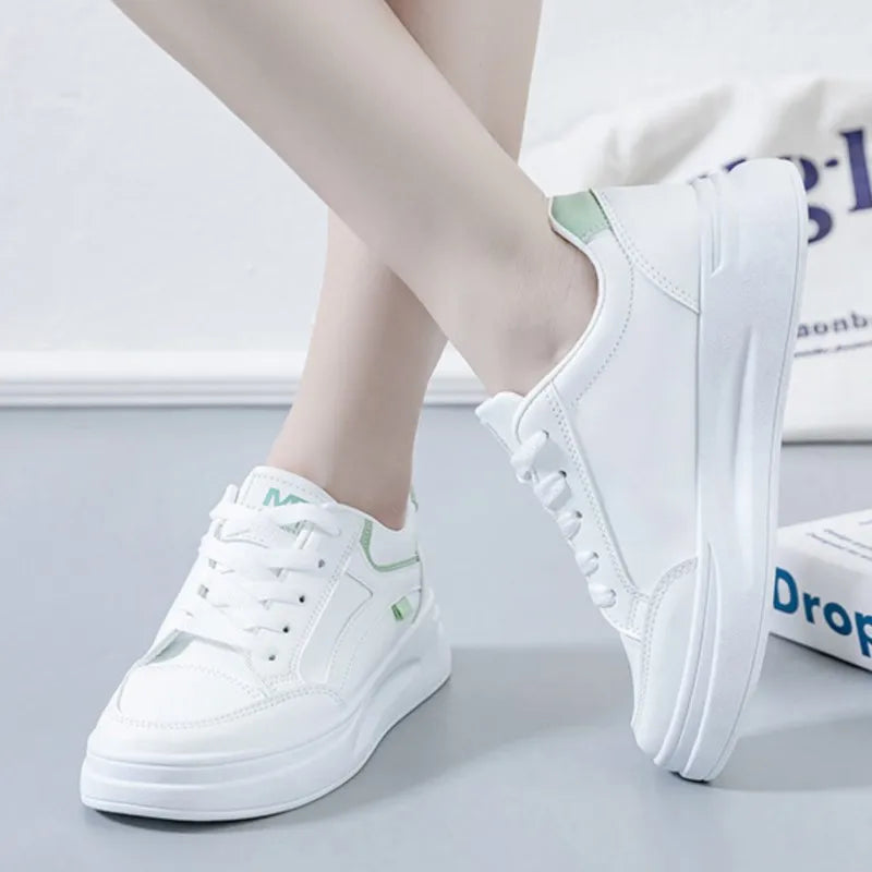 Baskets pour femmes, chaussures de sport tendance, chaussures confortables et décontractées, baskets à lacets pour femmes, Tenis Feminino