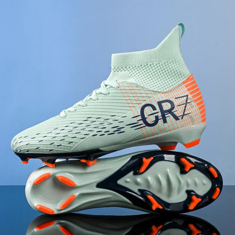 Nouvelles chaussures de football pour hommes, crampons pour terrain en herbe, baskets, chaussures de football de haute qualité, antidérapantes, montantes, pour futsal, matchs en salle, best-seller FG/TF