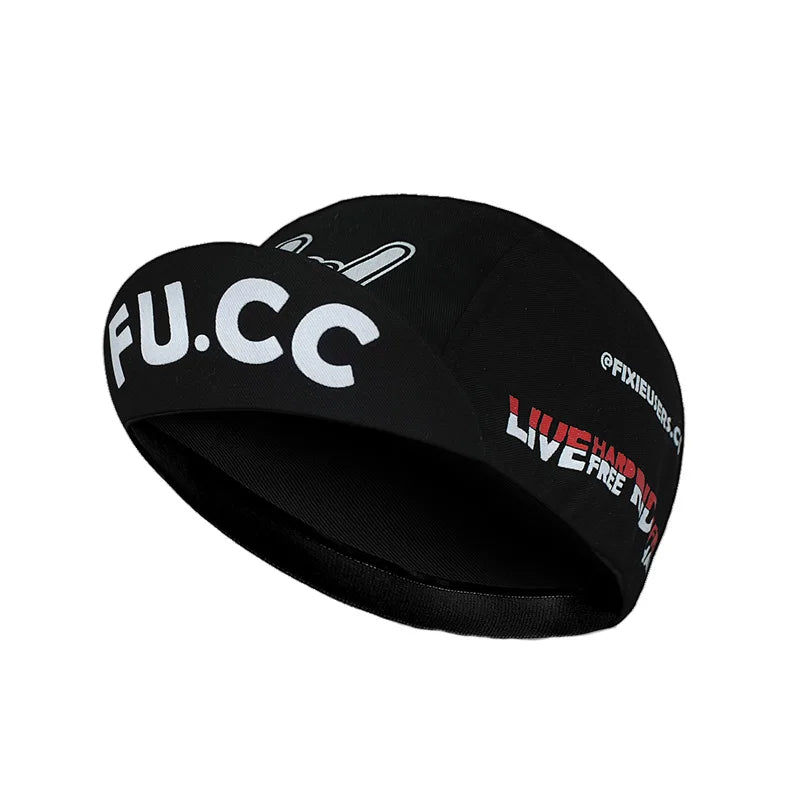 Black Cycling Cap Outdoor Sports Hat Team Bike Caps Breathable Summer Sun Protection