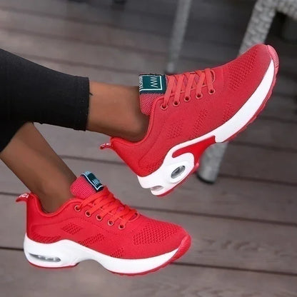 Femmes plate-forme espadrilles décontractées chaussures maille respirant chaussures de course gros sport d'été Tenis chaussures 2024 luxe vulcaniser chaussures