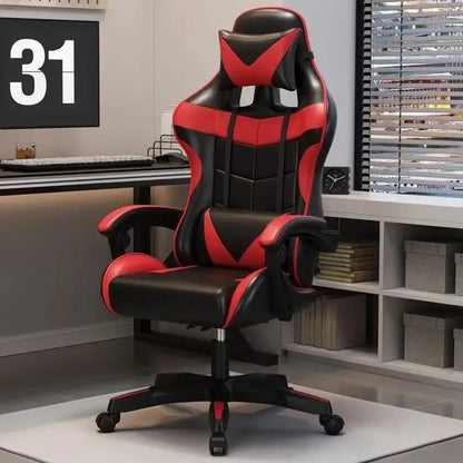 Chaise de jeu ergonomique pour ordinateur à domicile, chaise rotative pour diffusion en direct de célébrités d'Internet, chaise inclinable pour sédentarité à domicile