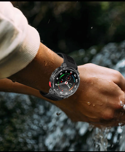 New T-REX3 Ultra 1100mAh Battery SmartWatch 10ATM Waterproof GPS Compass Flashlight 1.7" AMOLED HD Call Sports Smart Watch Men