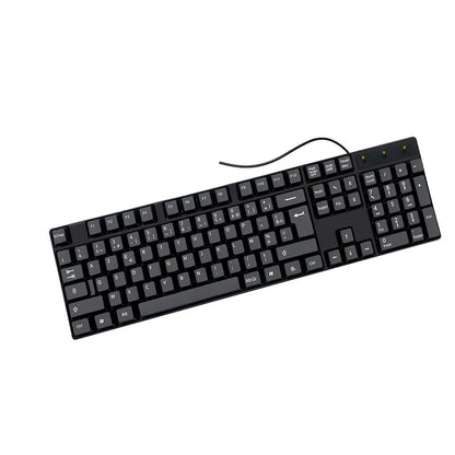 Teclas para teclado en español, francés, ruso y árabe | Teclado gaming USB con cable de 104 teclas para ordenador