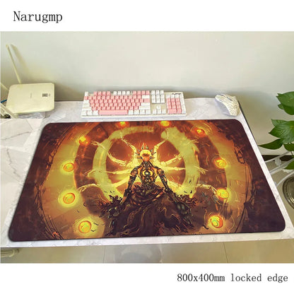 Tapete de rato gaming Overwatch 80x40cm, grande, para secretária de computador, tapete gamer para PC e portátil, presente de Halloween