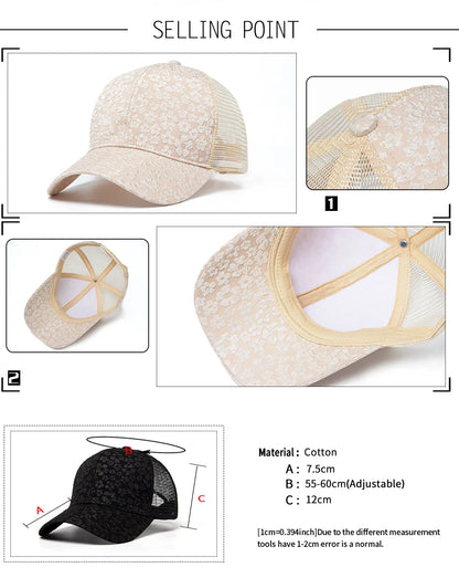 CNTANG 2024 New Print Mesh Caps Fashion Women Baseball Cap Summer Outdoor Casual Sun Hat For Female Hip Hop Girls Snapback