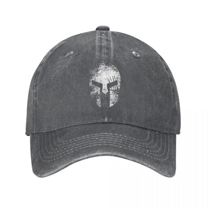 Spartan Sparta Warrior Baseball Cap Retro Distressed   for Men Women Running Golf Adjustable Fit Hats Cap