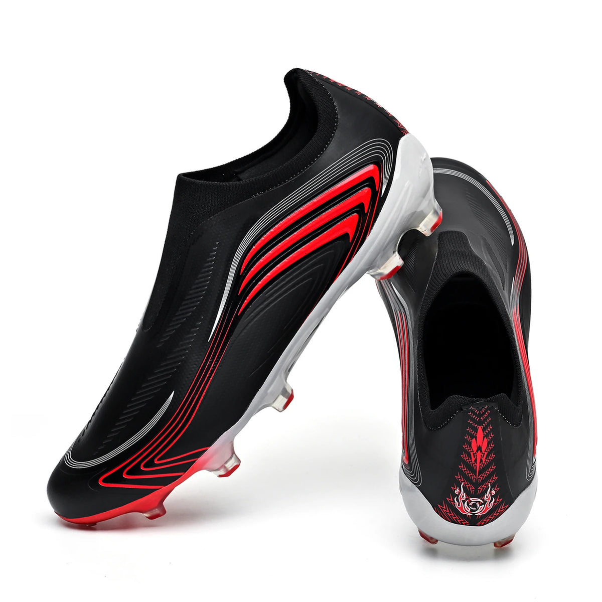 Chaussures de football pour hommes, modèle AG FG, crampons longs améliorés pour une meilleure adhérence, doublure absorbant la transpiration, crampons unisexes pour l’entraînement sur gazon, destinés aux joueurs amate