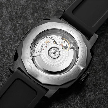 SEAKOSS 45mm Diving GMT Watch Automatic Mechanical Wristwatches Seagull ST2557 Movement 100M Luminous Calendar Men's Watches