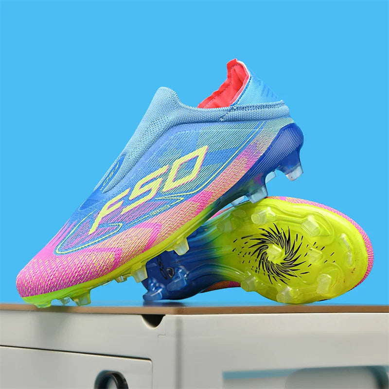 Nouvelles chaussures de football pour hommes, crampons de football sur gazon, chaussures de football pour adultes, crampons de futsal, crampons de sport confortables, antidérapants, ultra-légers, pour entraînement en s