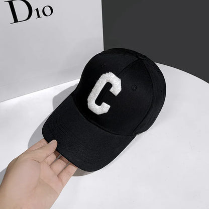 Hats for Men 2023 New C Letter Embroidered Baseball Cap Kpop Fashion Couple Snapback Cap Men and Women Sun Hats Chapeau Homme