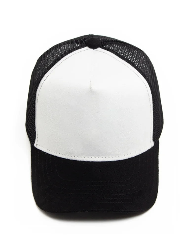 New men's and women's universal mesh suede work cap, men's baseball cap, breathable sports cap for spring and summer.