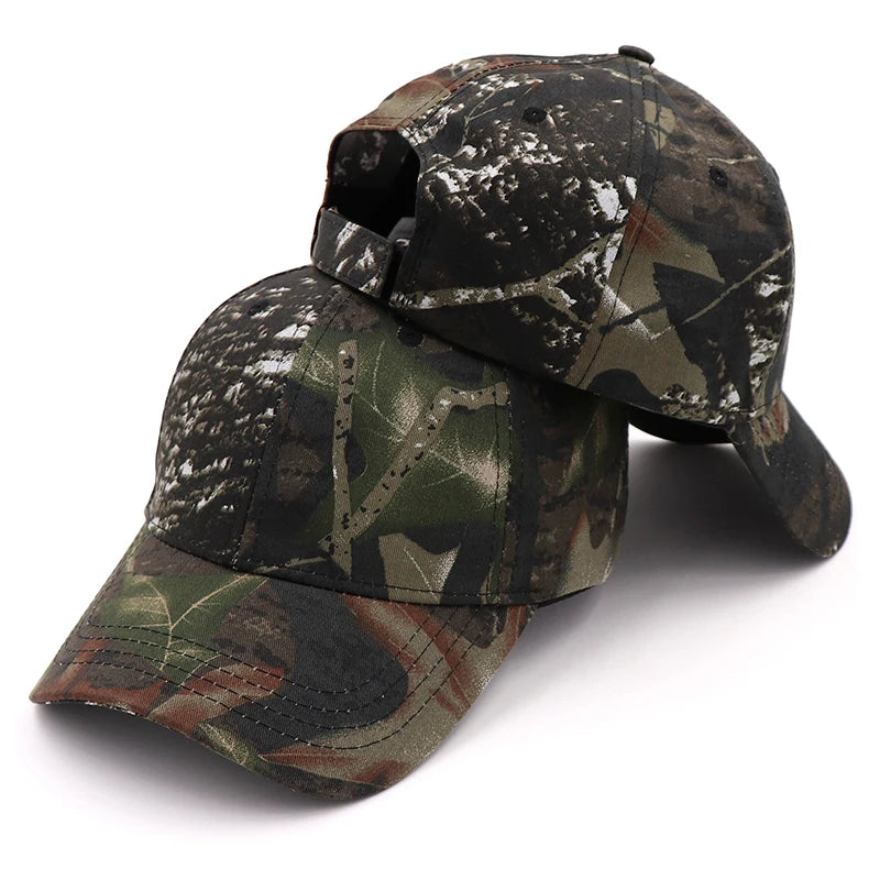Camouflage Men Women Baseball Cap Outdoor Sports Jungle Hunting Sun Hat High Quality Unisex Cotton Tactical Hats Gorras MZ0438