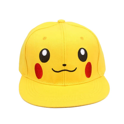 Anime Figure Pokemon Baseball Cap Pikachu Hat Adjustable Pokemon Cosplay Hip Hop Cartoon Adult Hats Boy Girl Kids Birthday Gifts