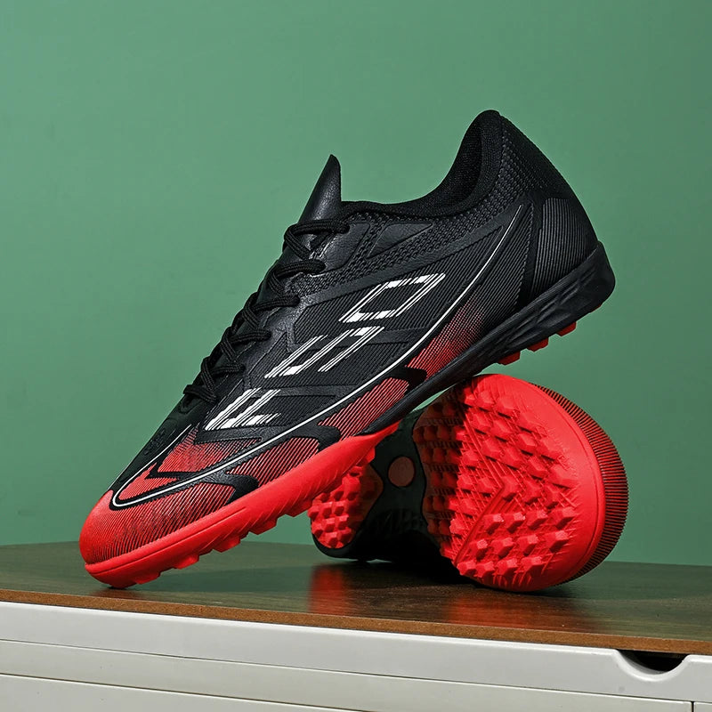 Nouvelles chaussures de football pour hommes, chaussures de sport respirantes, antidérapantes, de haute qualité, pour matchs en plein air, chaussures de football de salle, haute tige, ultralégères