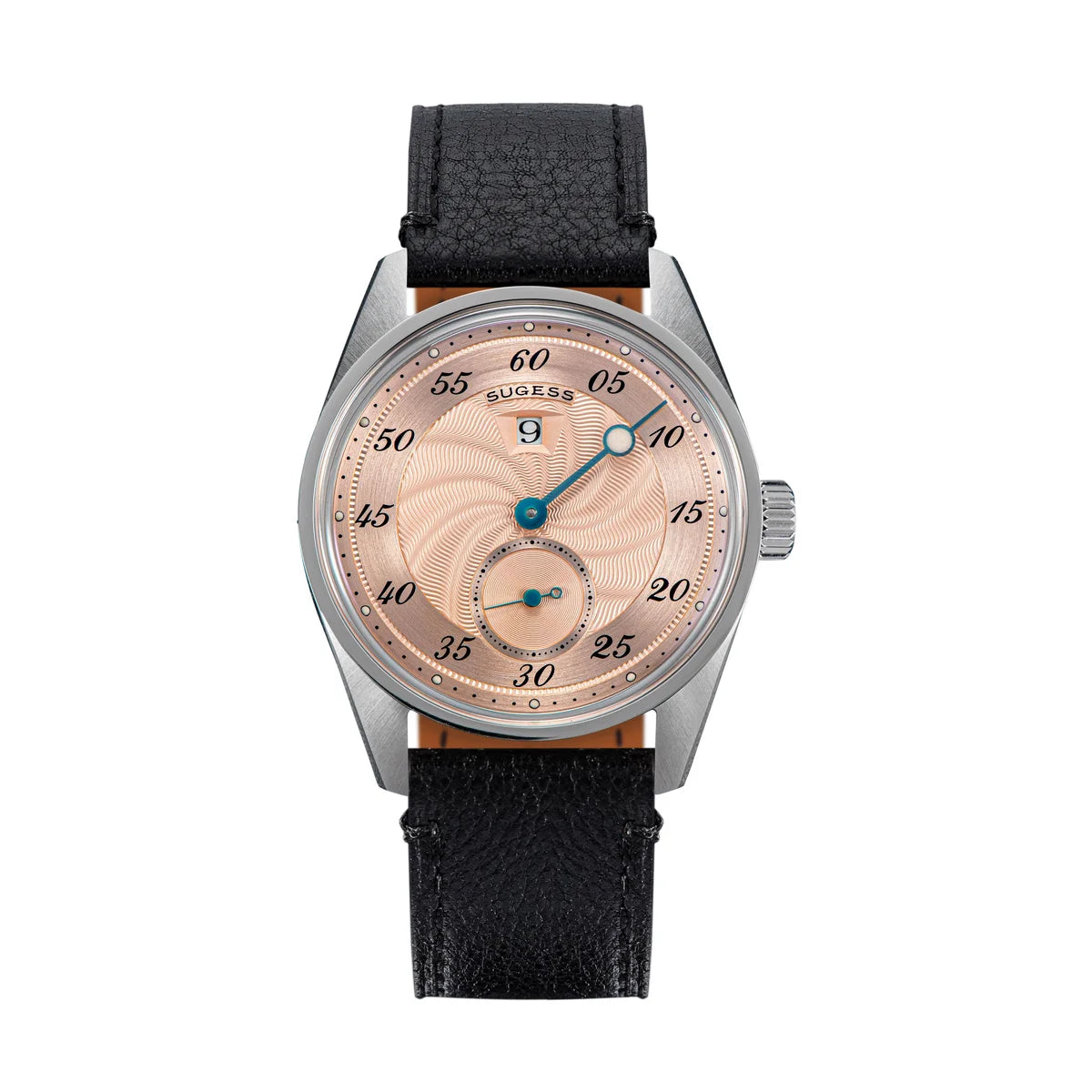 Sugess Mens Watch Automatic ST1721 Movement Aventurine Mechanical Wristwatches Hardlex Glass Fashion Simple Business Clock S451