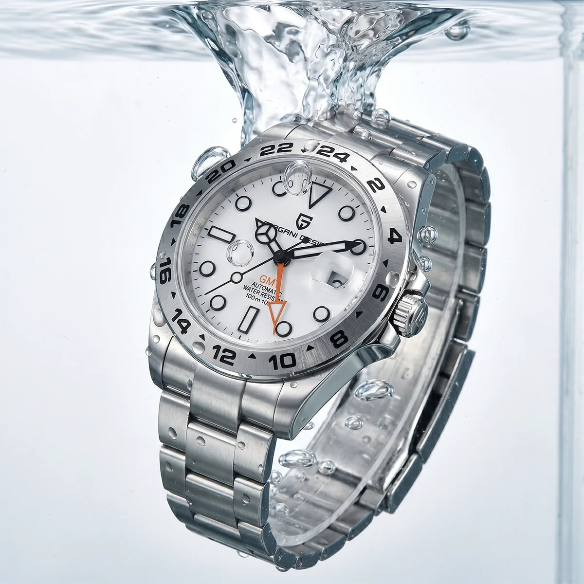 Pagani Design 2026 New Men's Diver Watch 42mm Sapphire Automatic Mechanical GMT Watch 100m Waterproof PD1682