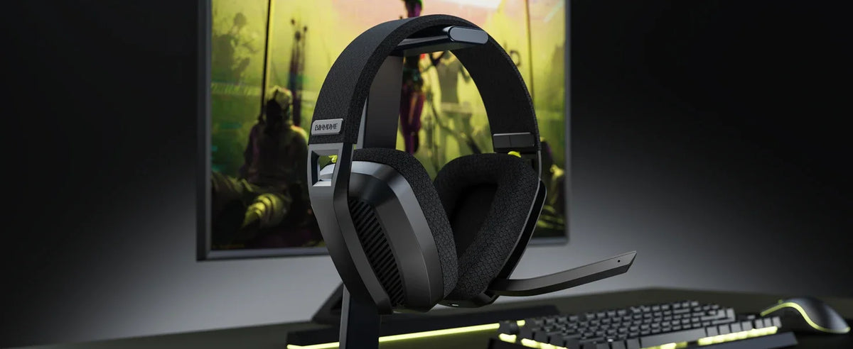 BINNUNE BW06 casque de jeu sans fil 2.4GHz avec micro pour PS5 PS4 PC Mac Playstation casque de jeu Bluetooth avec Microphone