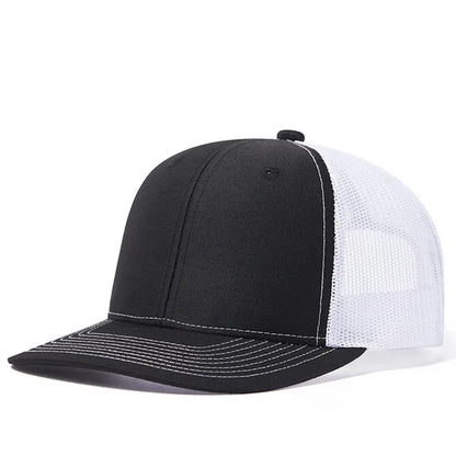 Unisex kepurė su šiek tiek išlenktu kraštu, „Trucker“ stiliaus, vyrams ir moterims, kasdienė, lauko, kvėpuojanti vasarinė kepurė
