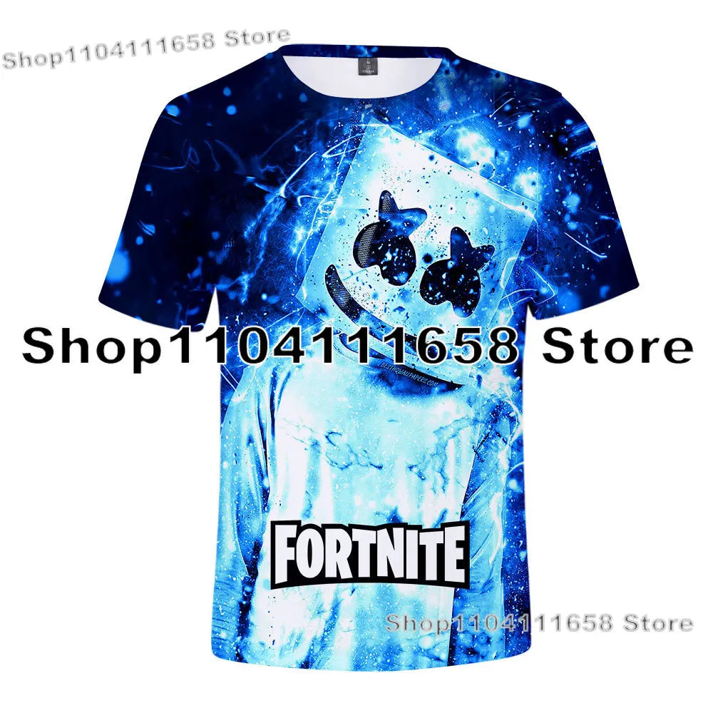 Banana Peely T-shirt Women's Tee Kids Fortnite T-Shirt 3D Printed Men's Battle Royale Game Summer Tops Birthday Gifts