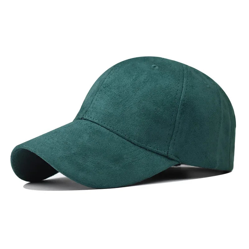 New Wholesale Suede Baseball Cap Autumn Winter for Men Women  Winter Solid Street Hat Unisex Adjustable Casual Plain Gorra Caps