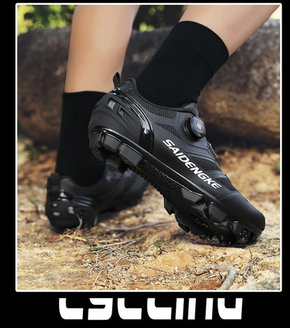 Nouvelles chaussures de cyclisme unisexes, professionnelles, légères, luxueuses, originales, pour route, VTT, course, vélo de mode, vélo de ville, sports de rue