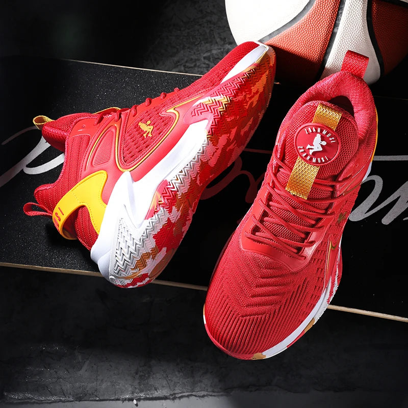 Chaussures de basket-ball pour hommes, respirantes, avec amorti, antidérapantes, résistantes à l'usure, chaussures de course, chaussures de sport pour la salle de sport, baskets de basket-ball pour hommes.