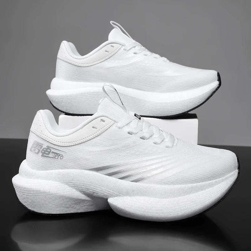 Zapatillas de running nuevas con placa de carbono para maratón, deportivas para hombre, transpirables, ligeras, cómodas para mujer, antideslizantes, casuales y atléticas
