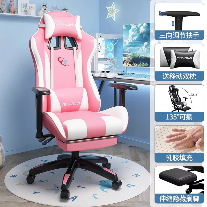 Gaming stolica Računalna stolica Udobno podesivo sjedalo za opuštanje Game LIVE Za studentski dom i kućnu upotrebu Ergonomski dizajn za dugotrajno sjedenje